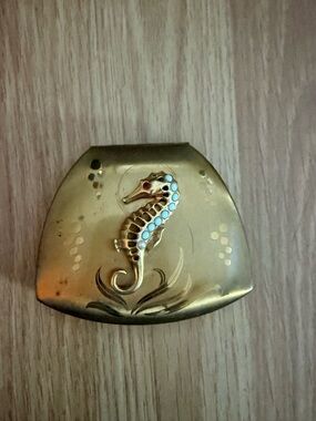 Elgin American Seahorse Compact Mirror